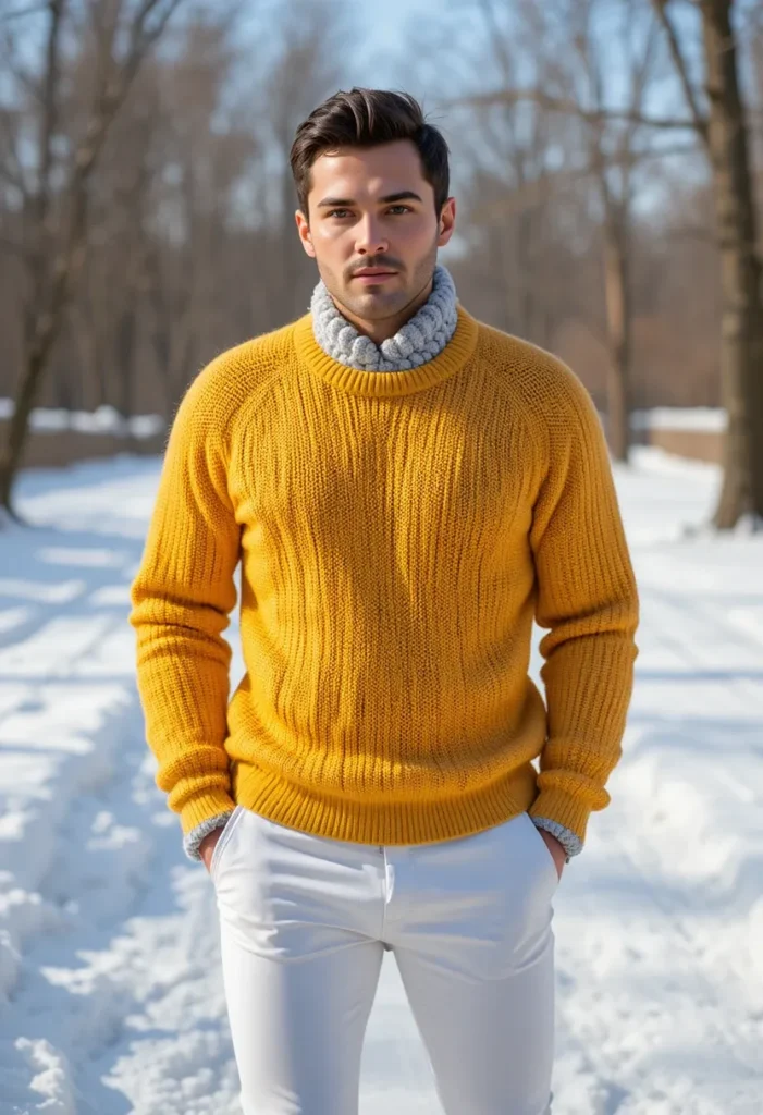 15 Winter Sweater Outfits for Men That Feel Cozy & Cool