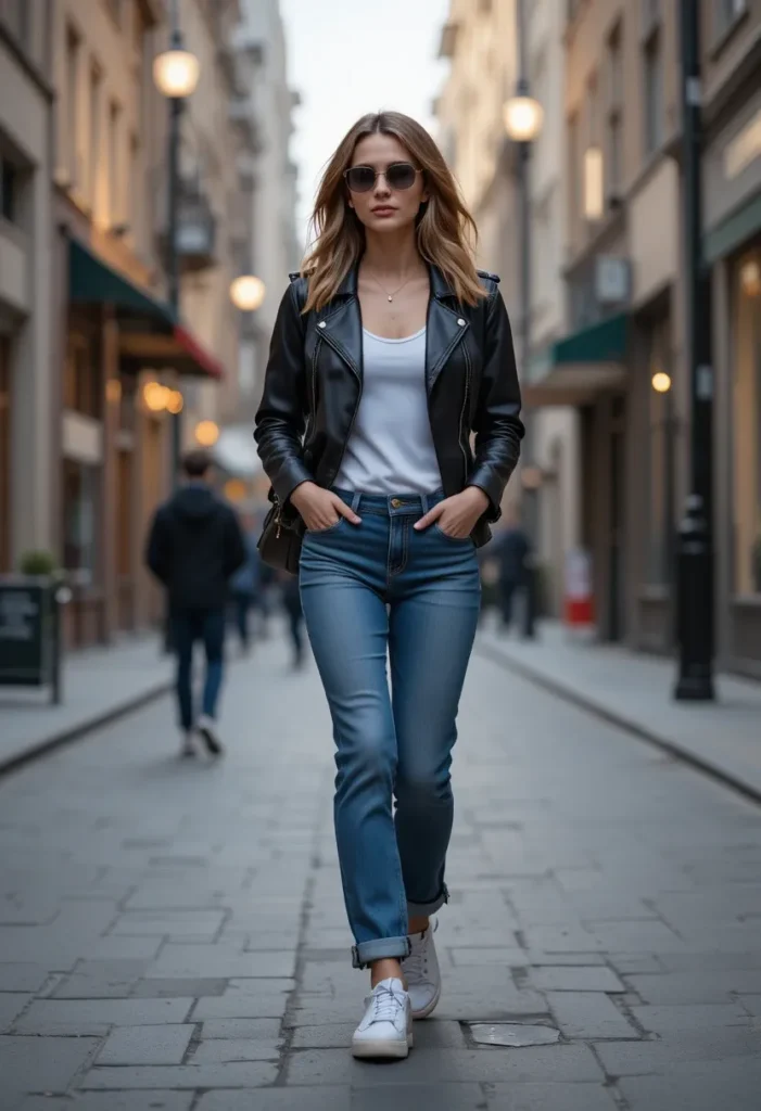 fall denim outfits for women