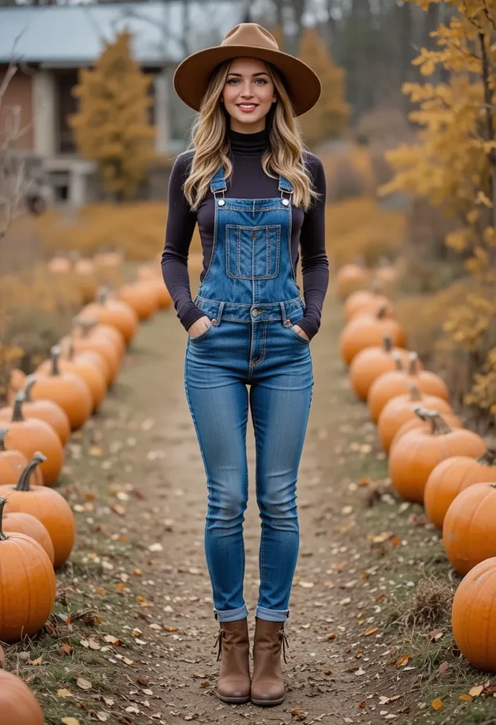 fall denim outfits for women