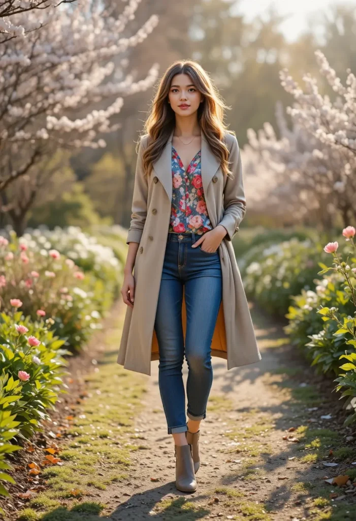 Winter to Spring Outfits Women