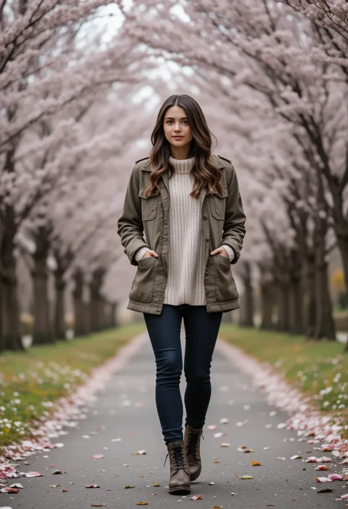 Winter to Spring Outfits Women