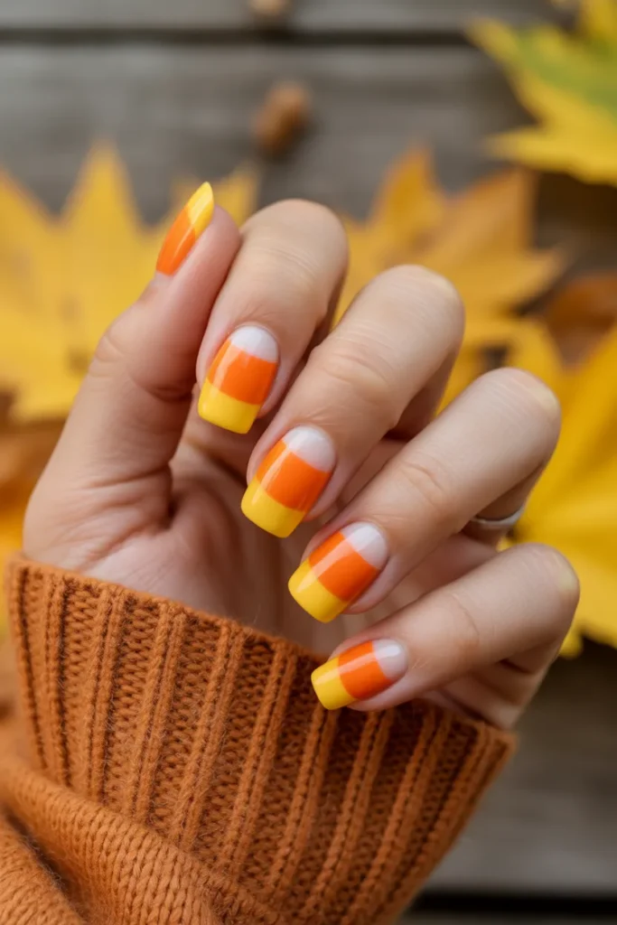 Candy Corn Nails
