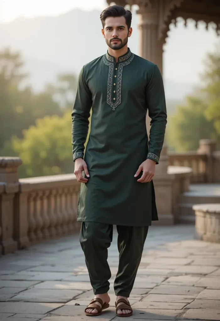 Traditional Pathani Suit for Eid Menswear