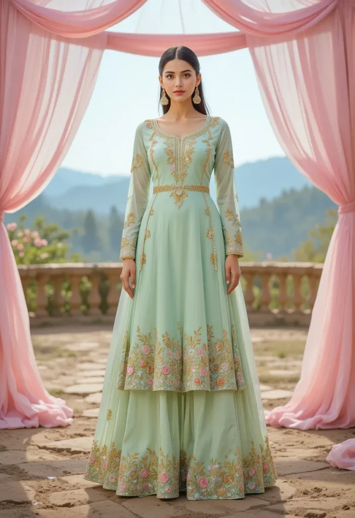 Pastel Sharara Set