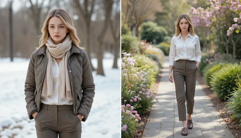 Transitional Winter-to-Spring Outfits for Women