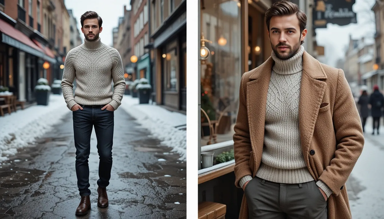 Winter Sweater Outfits for Men