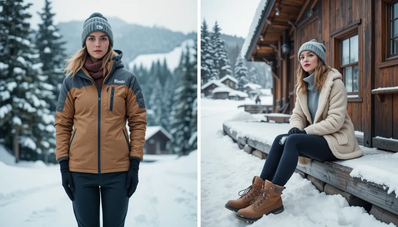 Women's Winter Travel Outfits for Snow