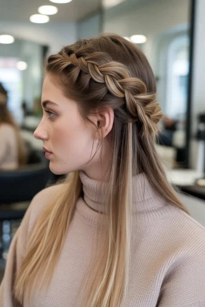 Fishtail Accent Half Up