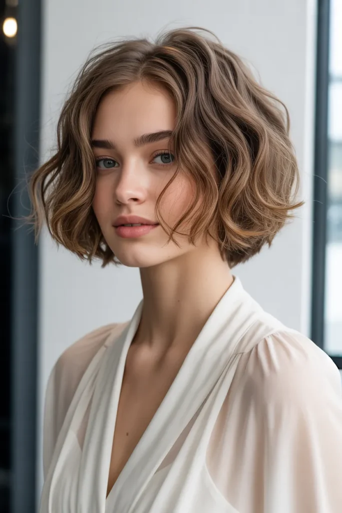 Textured Bob with Soft Waves
