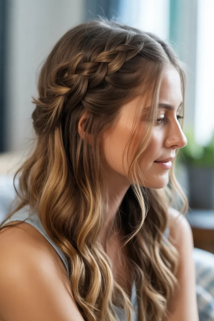 Half-Up French Braid