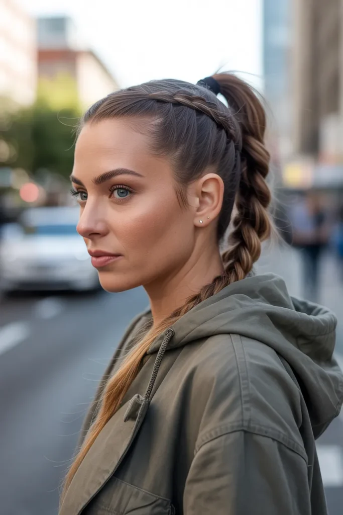 Quick Braided Ponytail