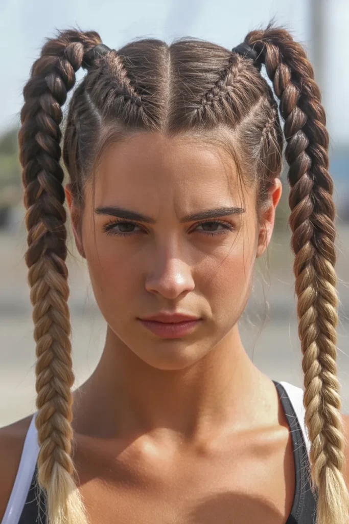 French Braid Pigtails