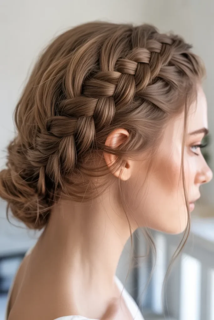 Herringbone Braid at the Front