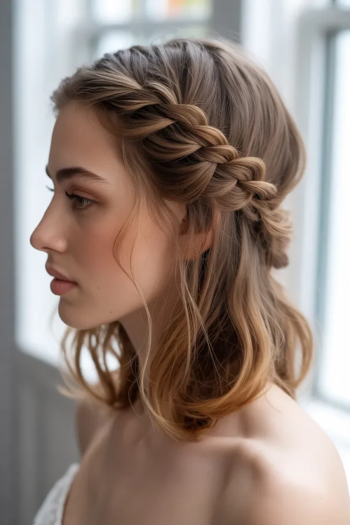 Twisted Braid with a Side Part
