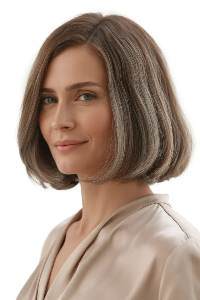 Brown Shoulder Cut with Silver Balance