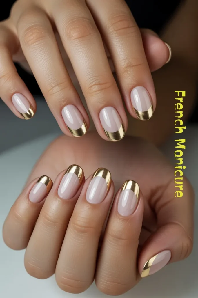French Manicure with a Twist Women's nails