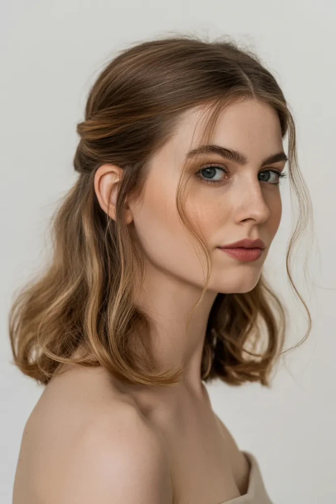 Half-Up Style with Soft Control