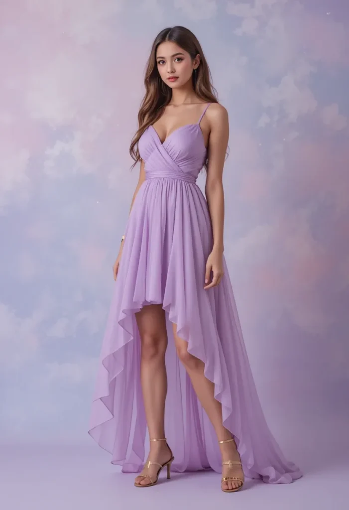 High-Low Dress for a Playful, Elegant Touch