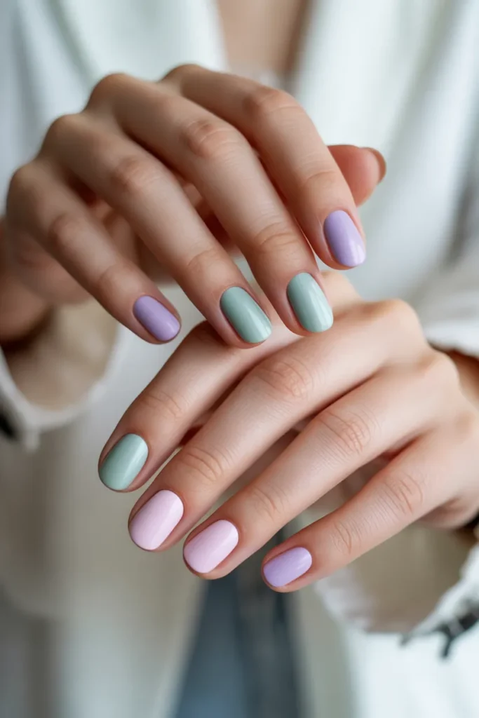 Matte Pastel Nails Designs for women