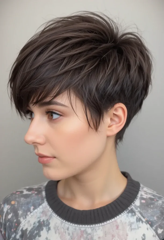 The Short Layered Pixie haircut for women