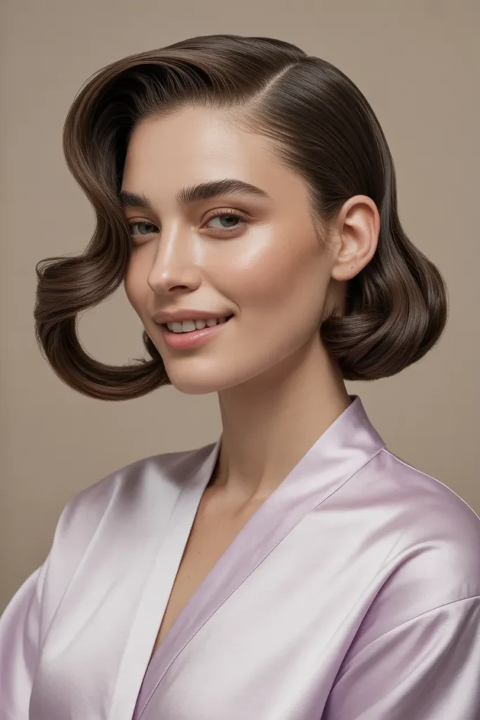 Structured Side-Part Style