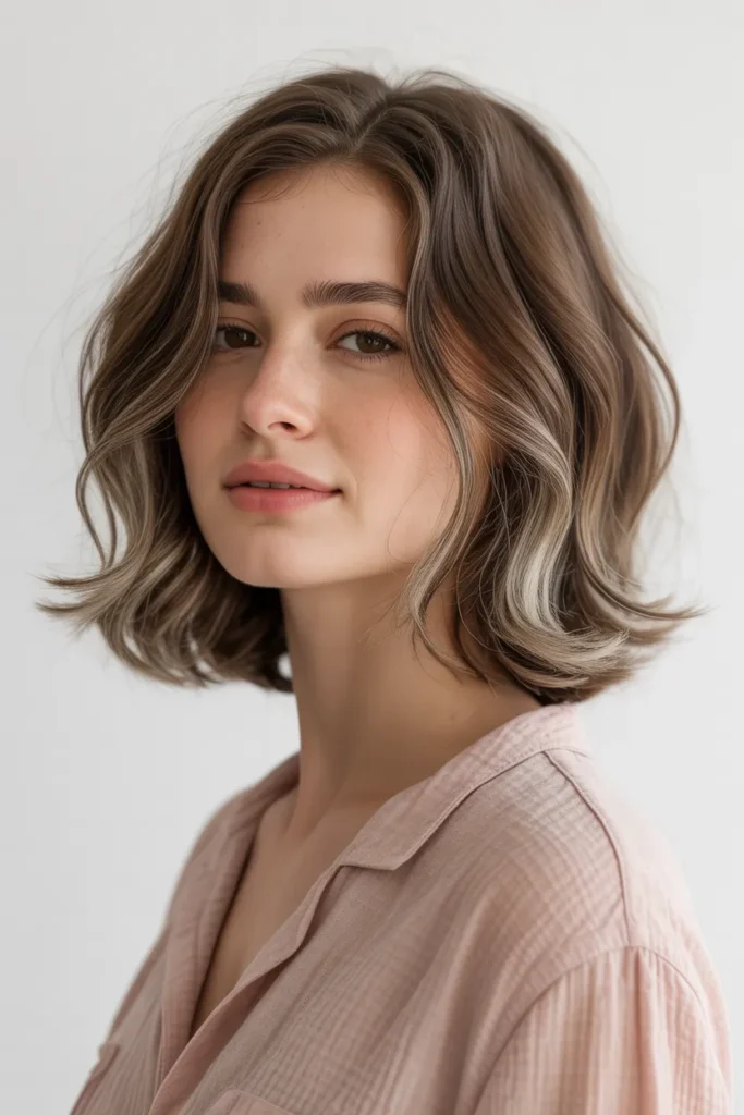Textured Brown Cut with Subtle Silver Glow