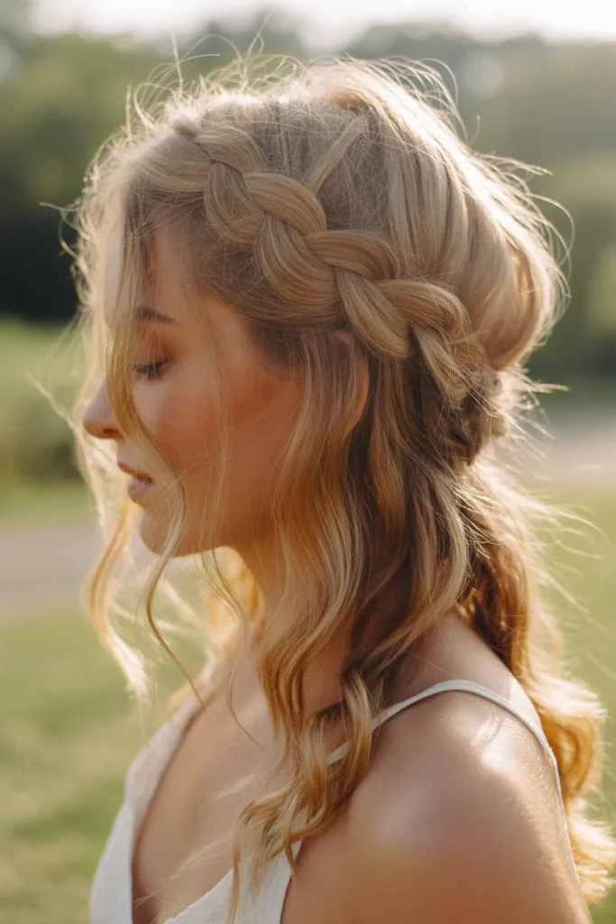 The Half-Up Boho Braid hairstyles