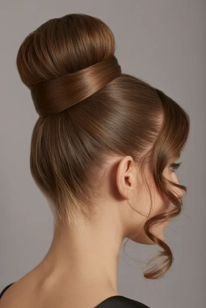  The High Bun with Tendrils hairstyles