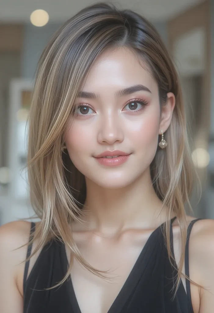 The Lob with Side-Swept Bangs hairstyles for women