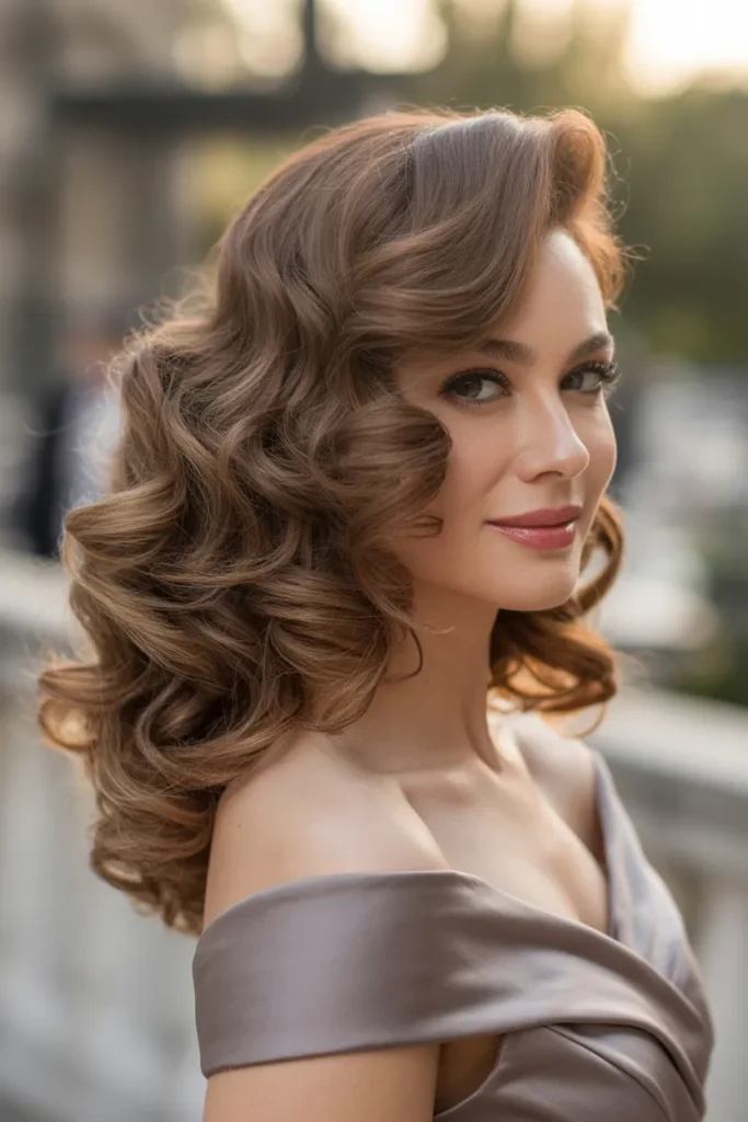 The Side-Swept Curls hairstyles for women