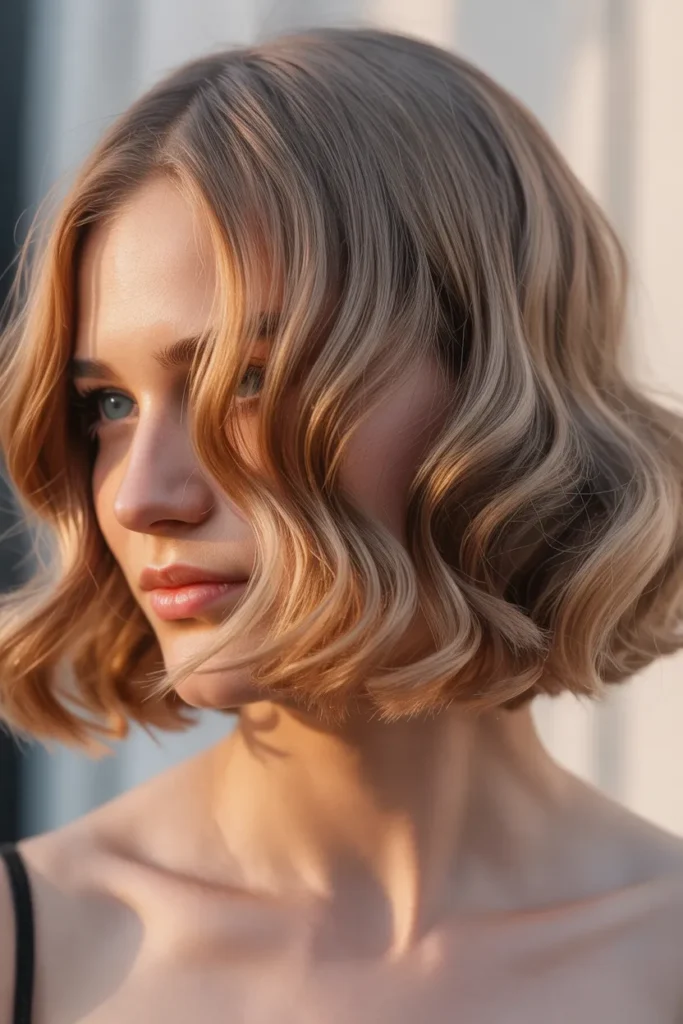 The Soft Bob with Gentle Waves hairstyles