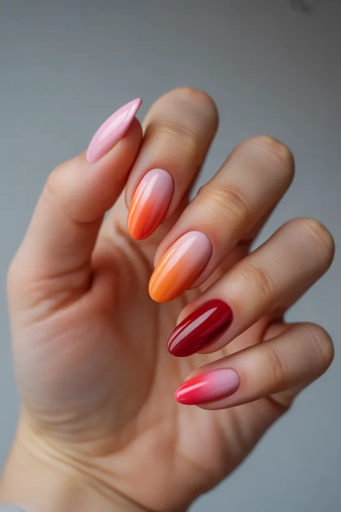 Autumn Sunset Nails