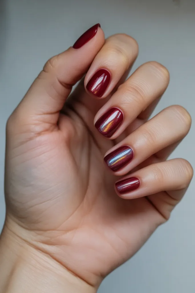 Burgundy with Holo Accents