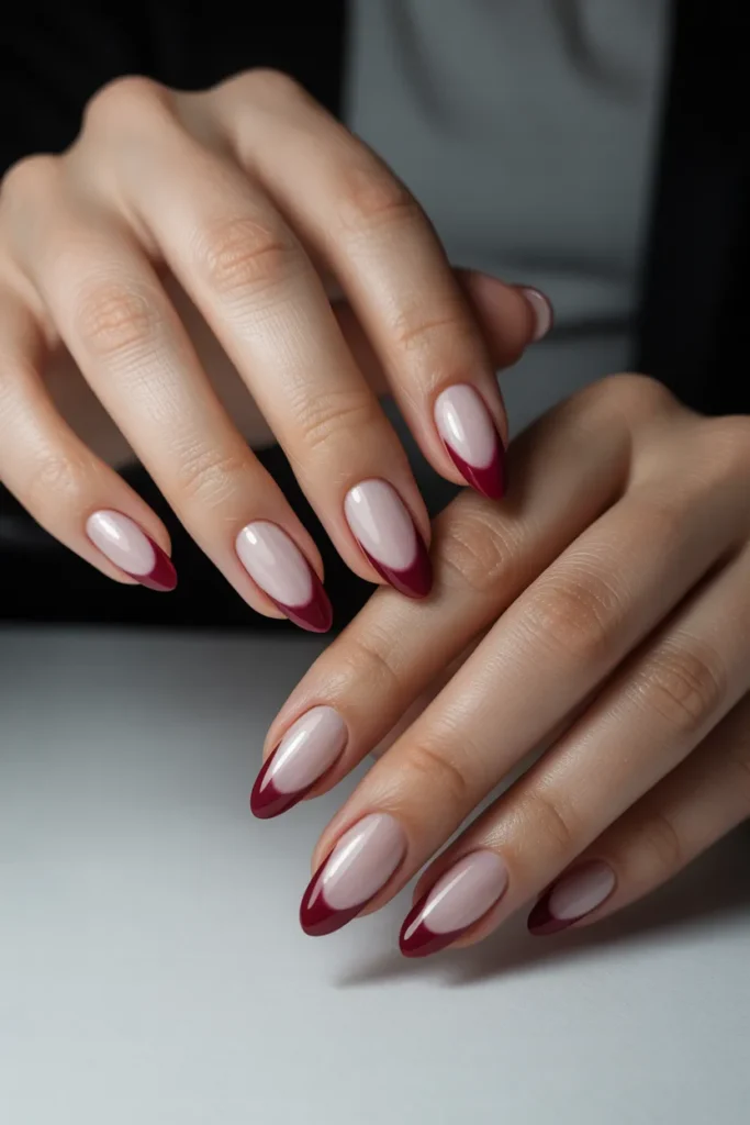 Burgundy with Ombre Effect