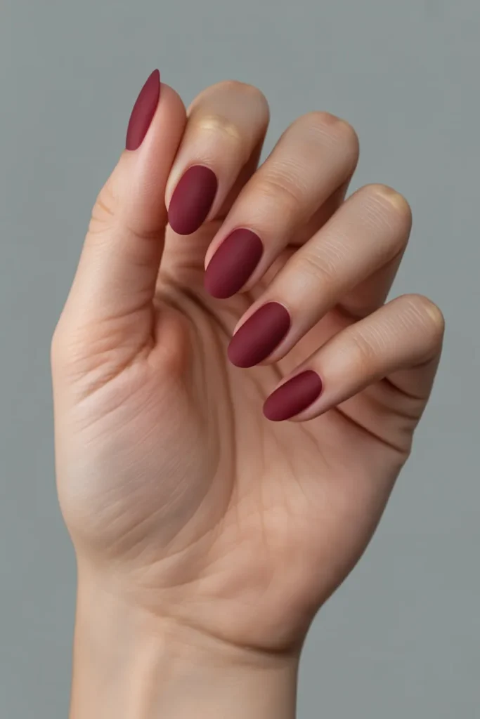 Burgundy with Velvet Finish