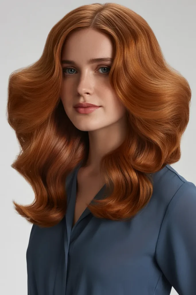 Burnt Red Voluminous Blowout