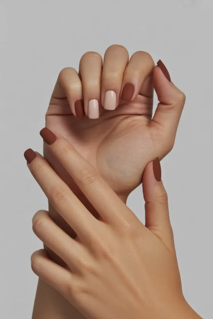 Cherry Brown with Matte and Glossy Finish Mix