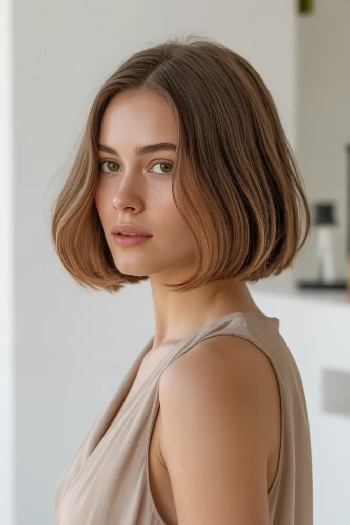  Chin-Length Bob with Breezy Finish