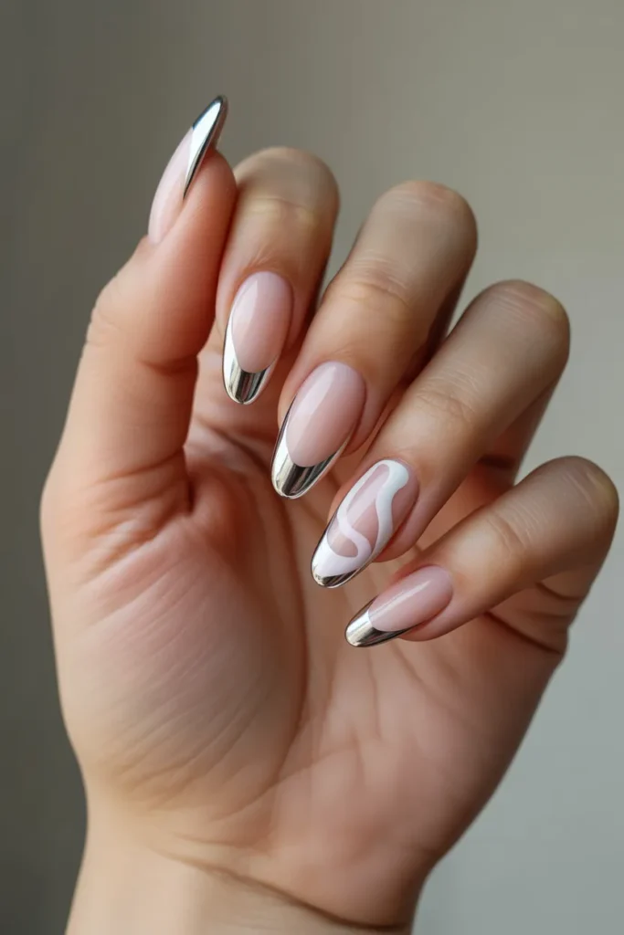Chrome Tips with Velvet Effect