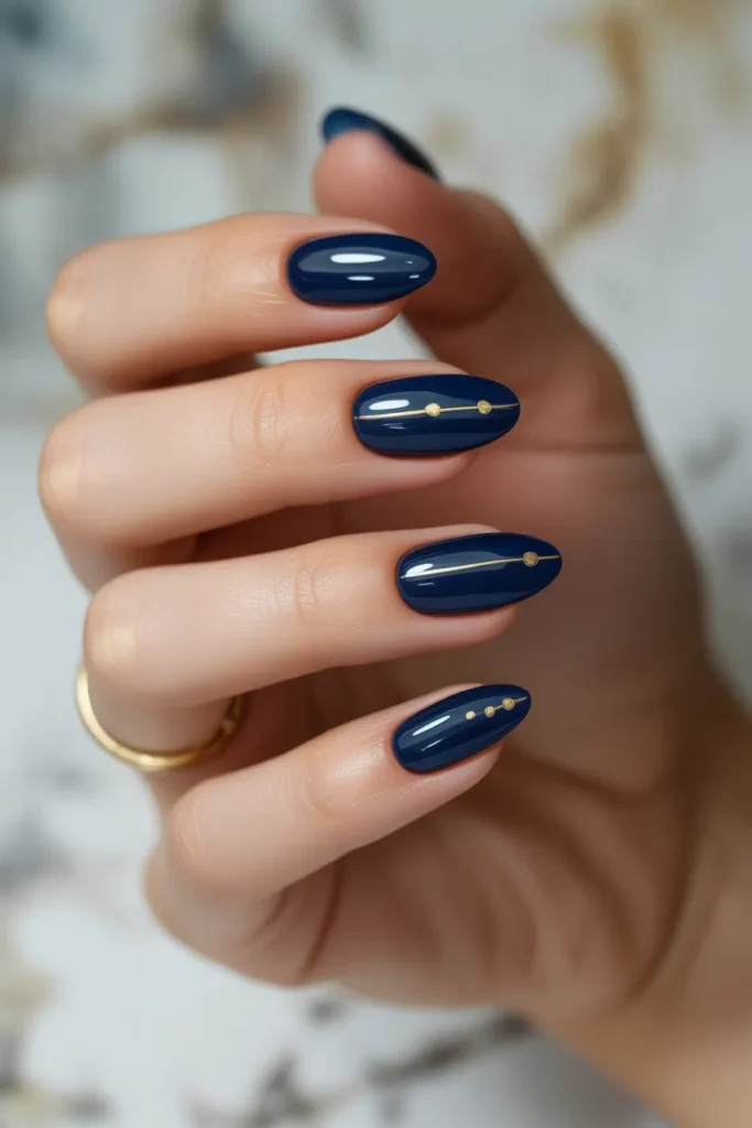 Classic Navy with Gold Accents