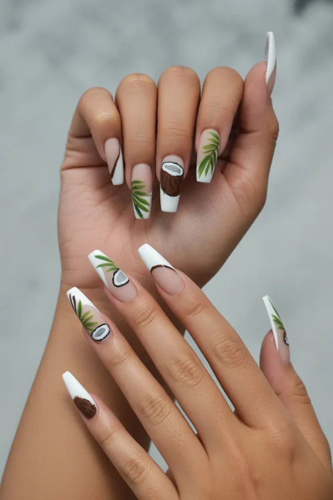Coconut Palm Nails