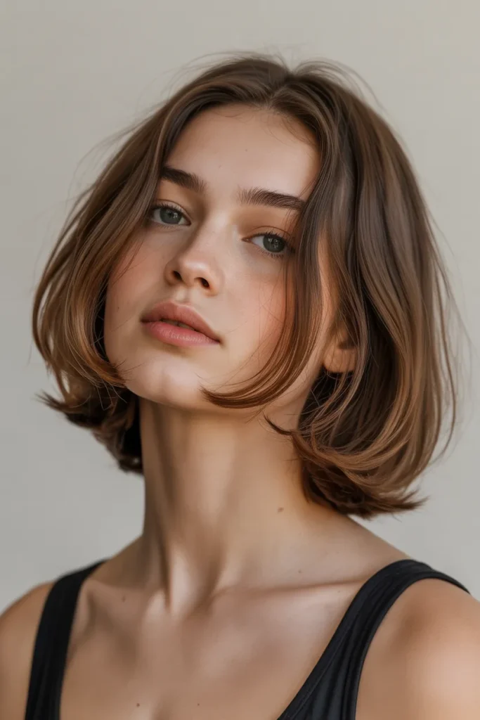 Collarbone Cut with Rounded Layers