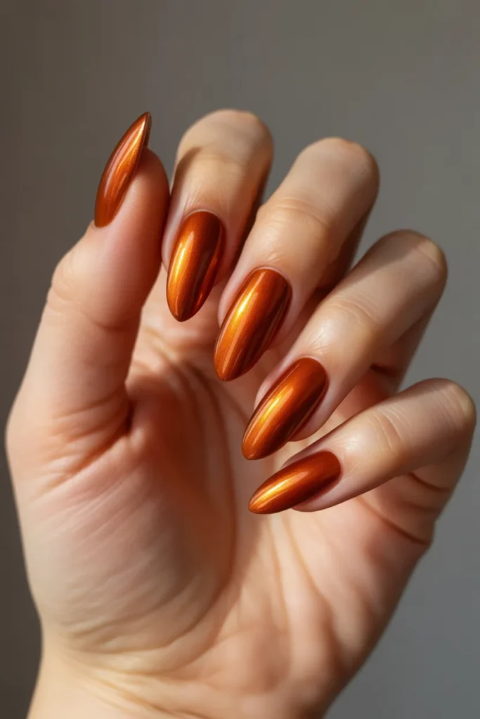 Copper Metallic Nails