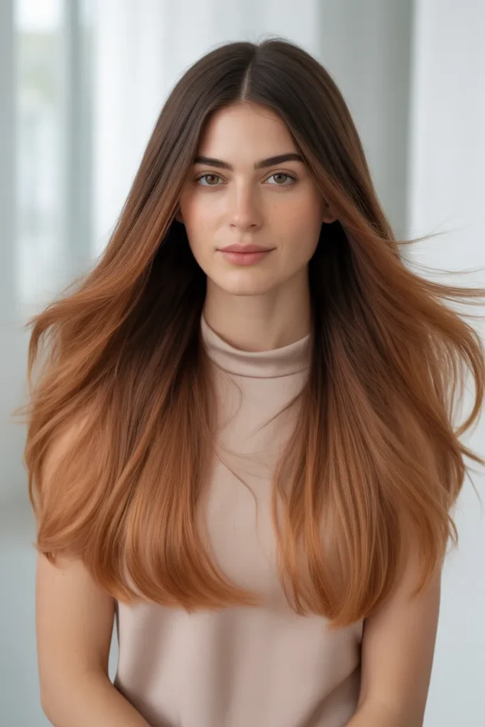 Copper Ombre with Soft Transition