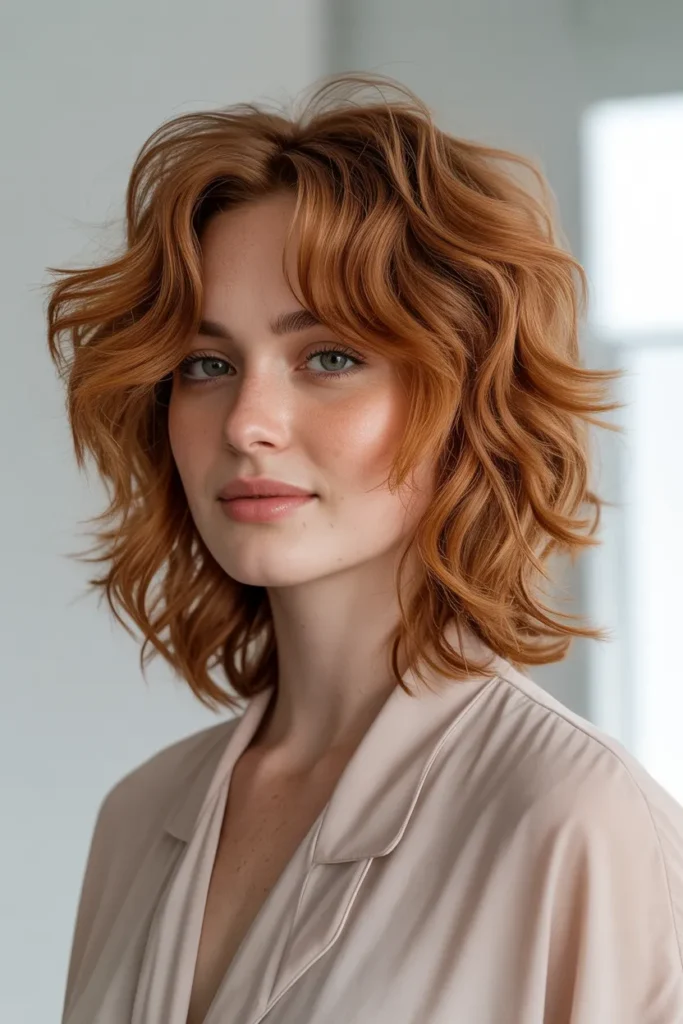 Copper Tones on Textured Cut