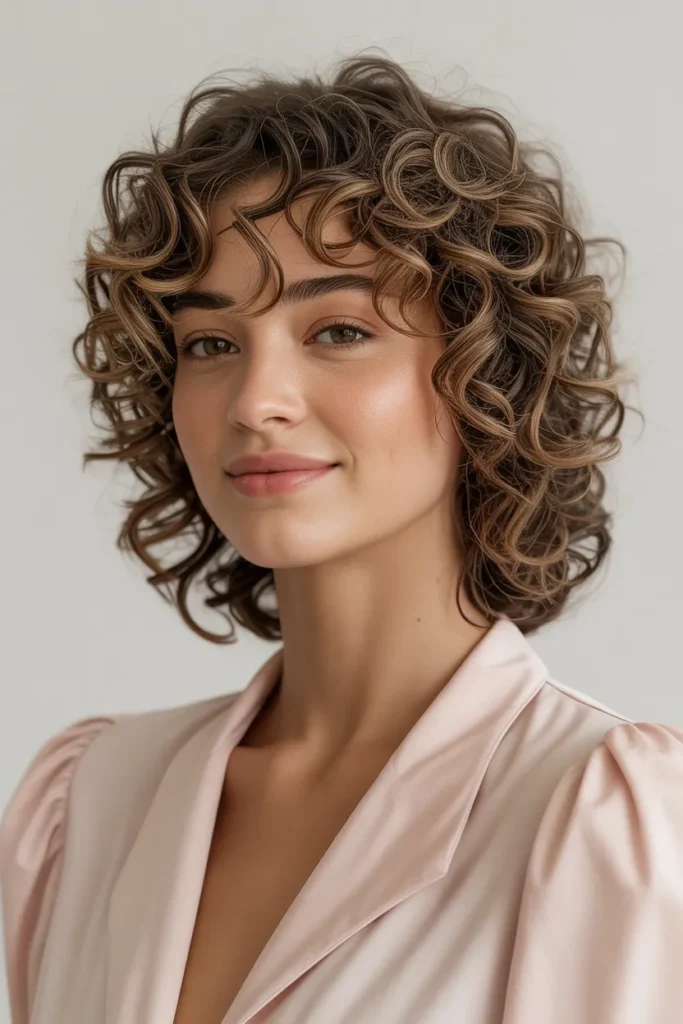 Curly Medium Cut with Layers
