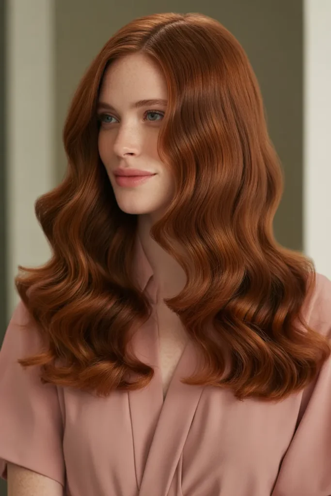 Deep Auburn Soft Waves