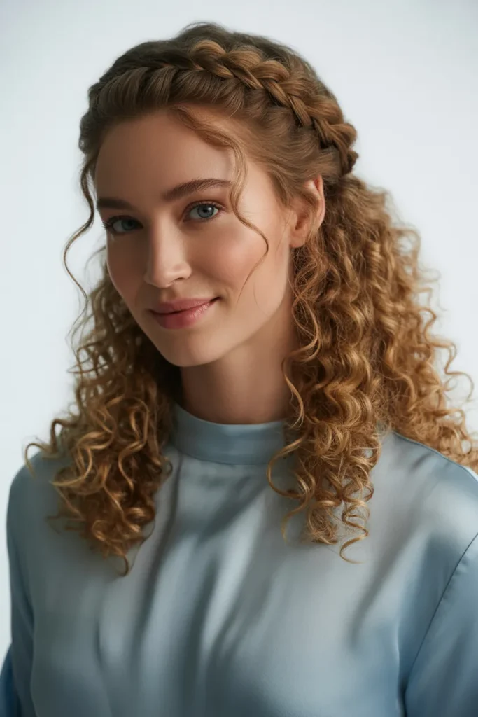 Half-Up Fishtail Braid