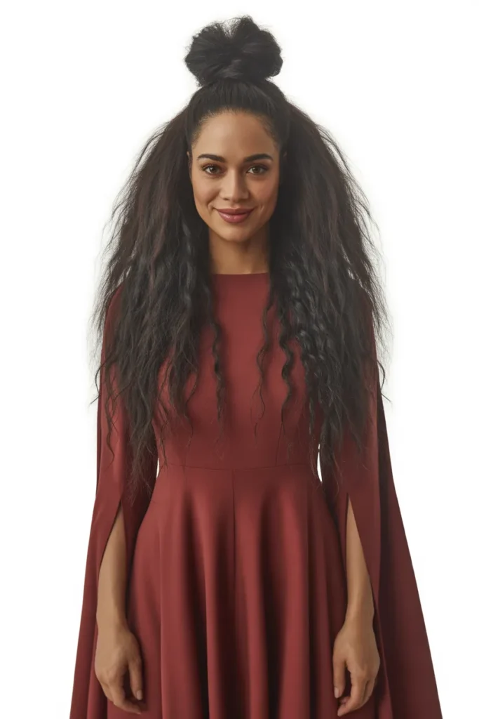 High Voluminous Ponytail with Layers