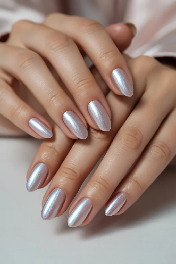 Holographic Ombre Nails